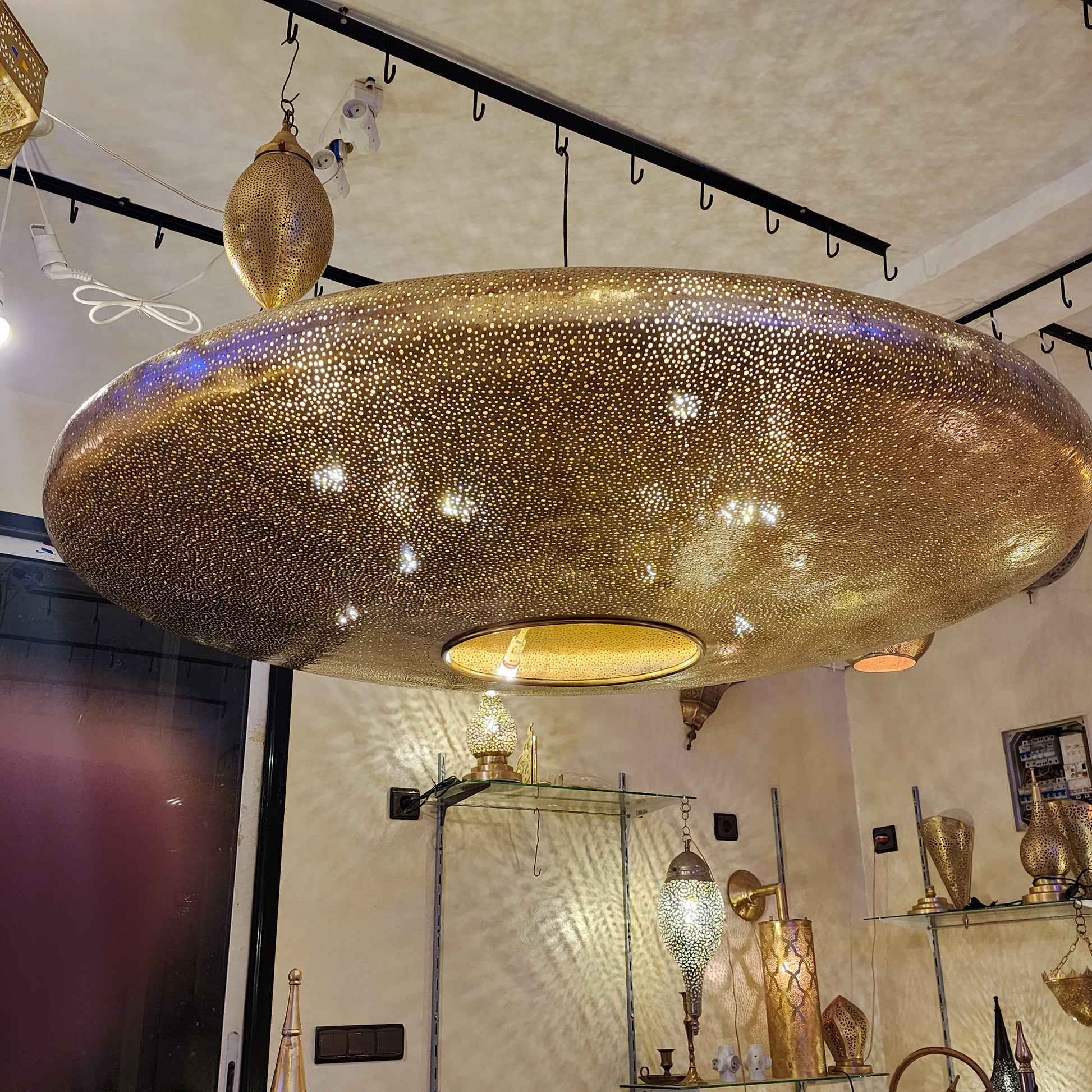 Large pendant lamp, chandelier, Moroccan lamp - Golden Glory Limited