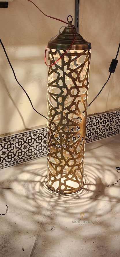 Add a Touch of Boho Chic with Our Designer Moroccan Floor Lamp - Mouloudahome