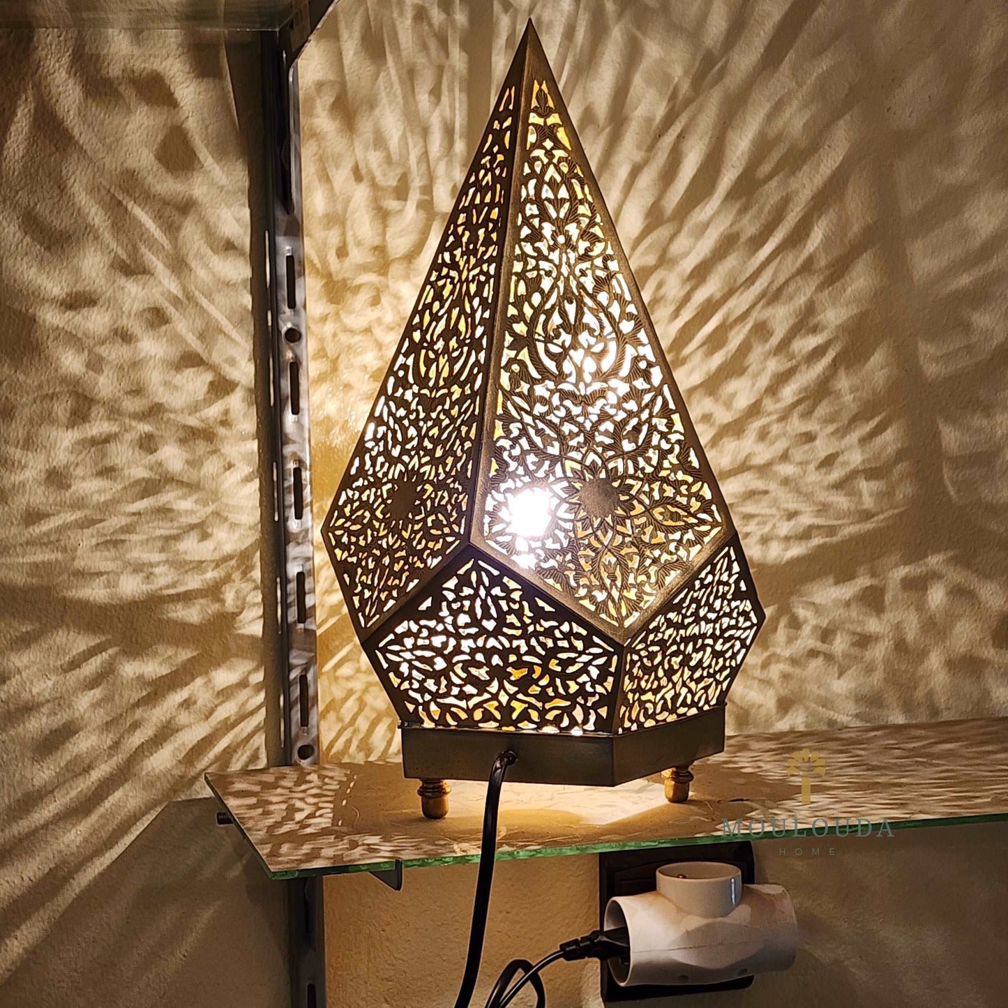 Handmade Moroccan Lamp - Luxury Standing/Table Lamp for Beautiful Moroccan Lighting - Mouloudahome