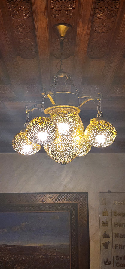 Luxury chandelier, 5 pieces chandelier, designer lamp - Golden Glory Limited