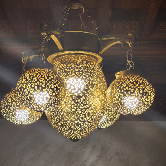 Luxury chandelier, 5 pieces chandelier, designer lamp - Golden Glory Limited