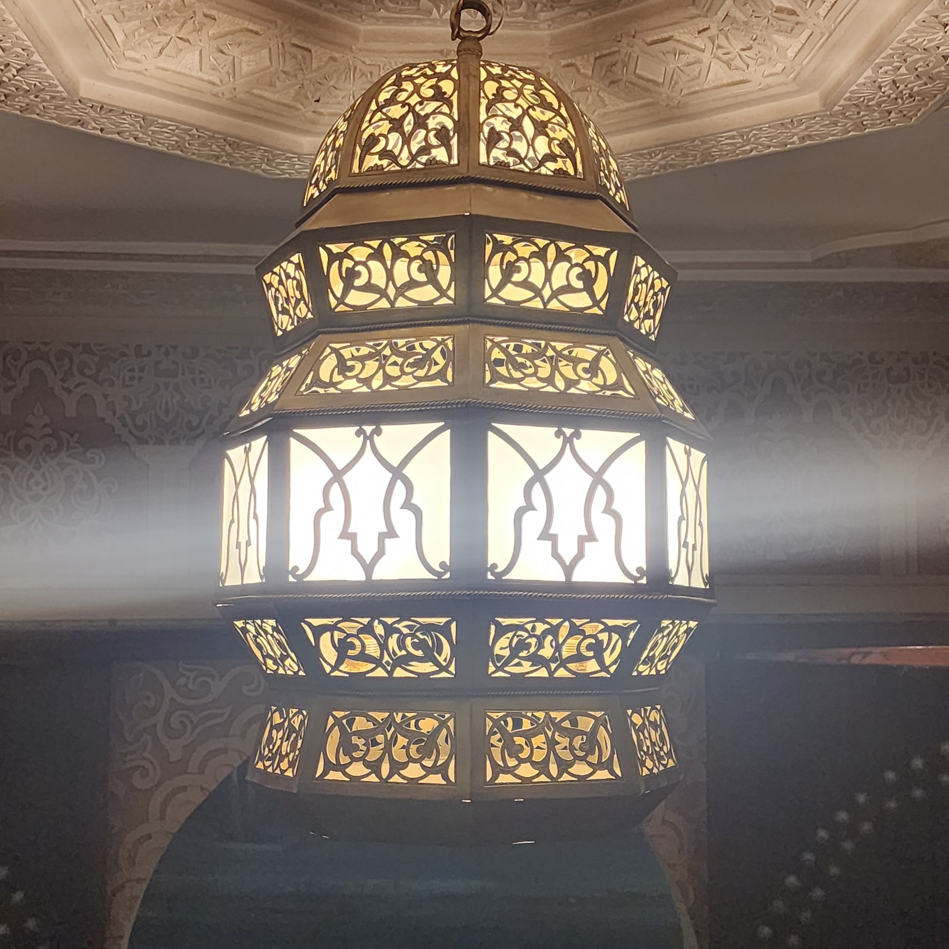 Moroccan chandelier, ceiling lamp, Moroccan lamp, hanging lantern - Golden Glory Limited