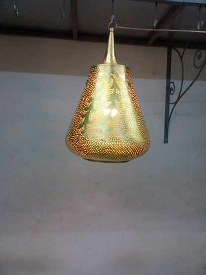 Pendant lamp, brass ceiling lamp, Moroccan lamp - Golden Glory Limited