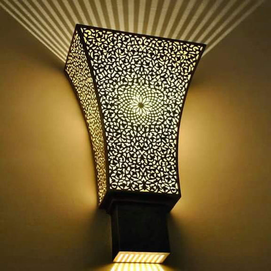 Art deco wall lamp, designer lamp, handmade wall sconce - Golden Glory Limited