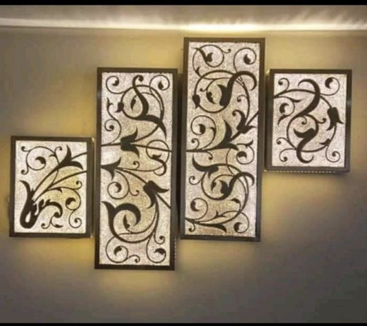 Mosaic brass wall sconce - Golden Glory Limited