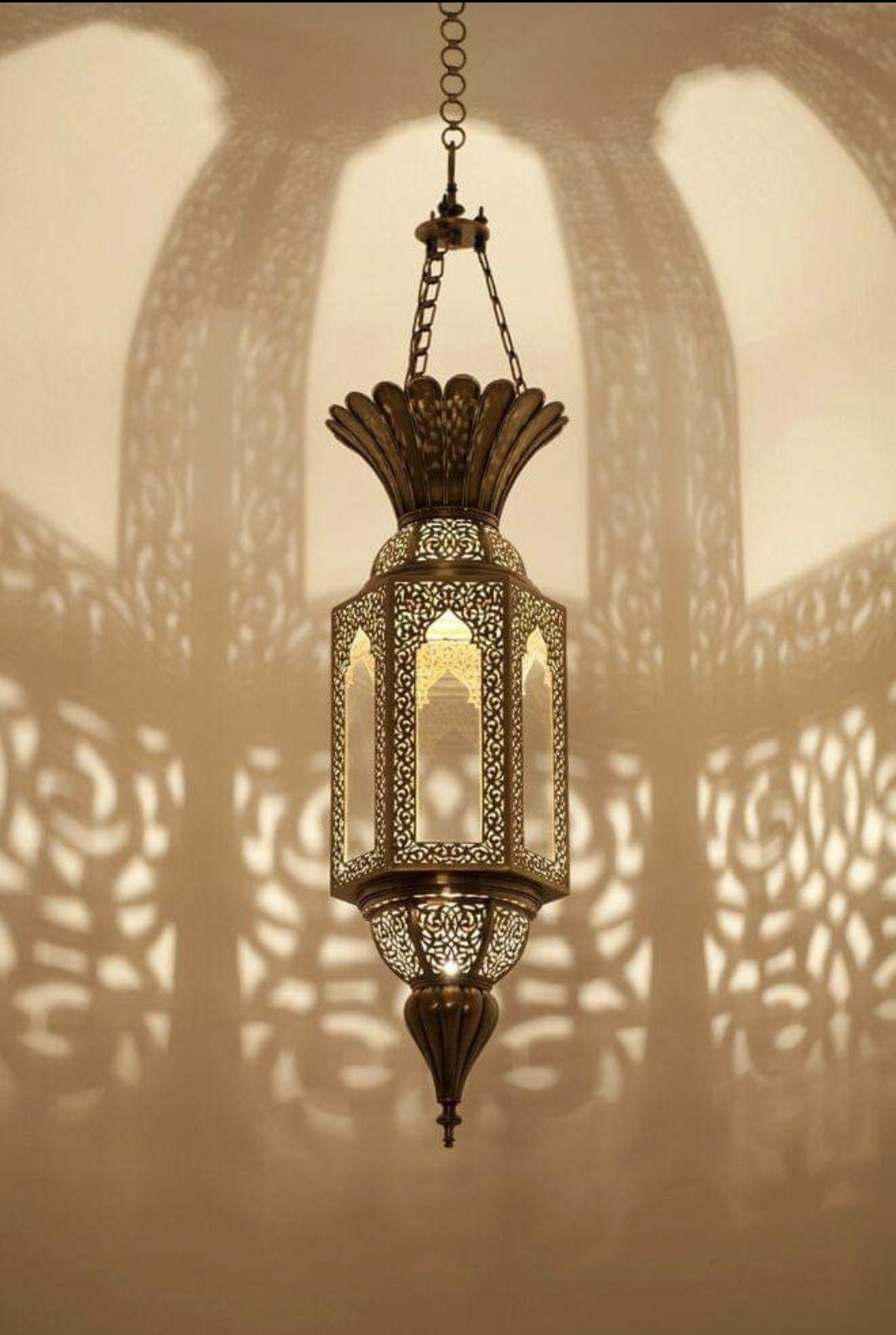 Pendant lamp, Chandelier, Moroccan lamp, Designer lamp - Golden Glory Limited