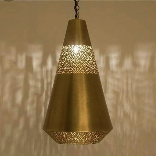 Brass art pendent lamp, hanging lamp, designer lamp - Golden Glory Limited