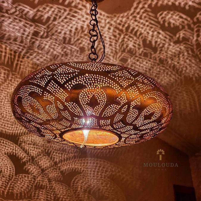 Moroccan Chandelier, Pendant light, Ceiling light, Art Deco lamp, 2 Sizes Available, Beautiful Design Moroccan Lamp, Chill Lighting