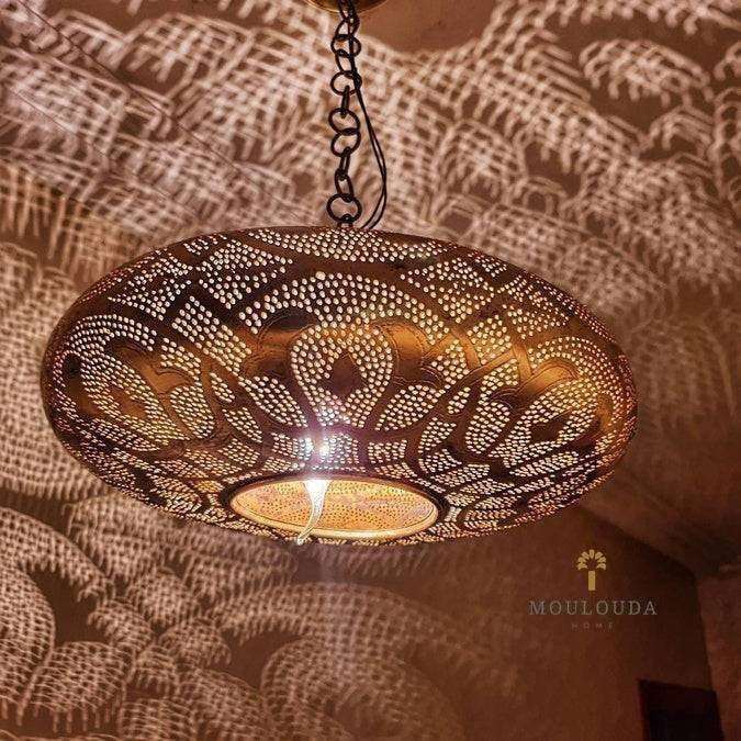 Moroccan Chandelier, Pendant light, Ceiling light, Art Deco lamp, 2 Sizes Available, Beautiful Design Moroccan Lamp, Chill Lighting