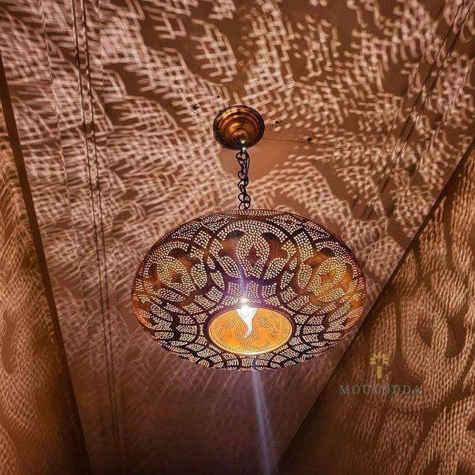 Moroccan Chandelier, Pendant light, Ceiling light, Art Deco lamp, 2 Sizes Available, Beautiful Design Moroccan Lamp, Chill Lighting