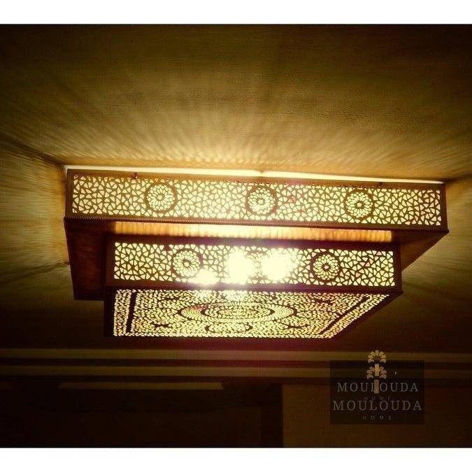 Moroccan Ceiling light, Ceiling flush lamp, design lamp, Art deco Chandelier, Moroccan lighting, Unique design Ceiling lamp,