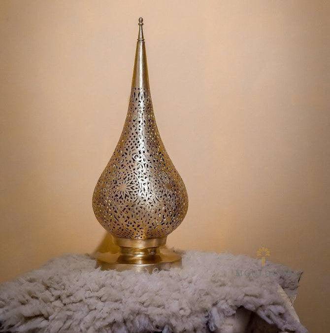 Moroccan Bedside Lamp - Standing Lamp - Moroccan lighting -Copper Lampshade - Bohemian Home Decor - Brass Light Fixture - Modern Lighting