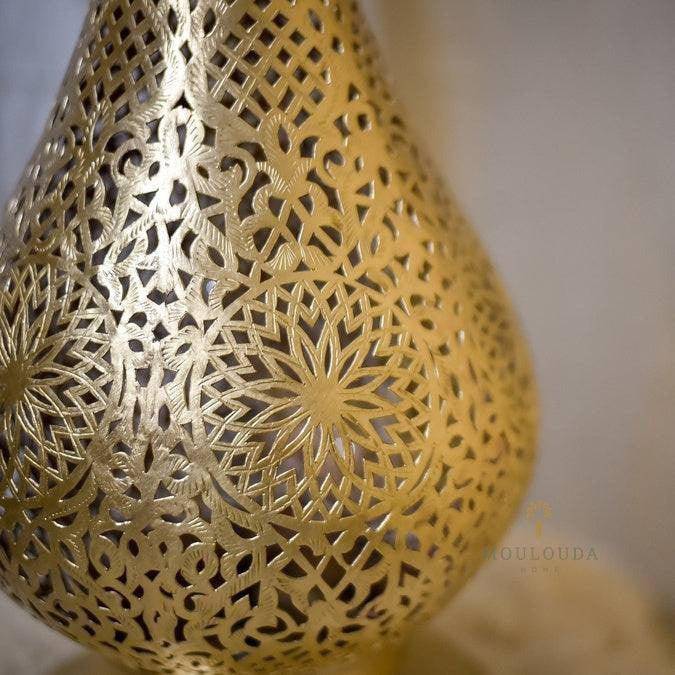 Moroccan Bedside Lamp - Standing Lamp - Moroccan lighting -Copper Lampshade - Bohemian Home Decor - Brass Light Fixture - Modern Lighting