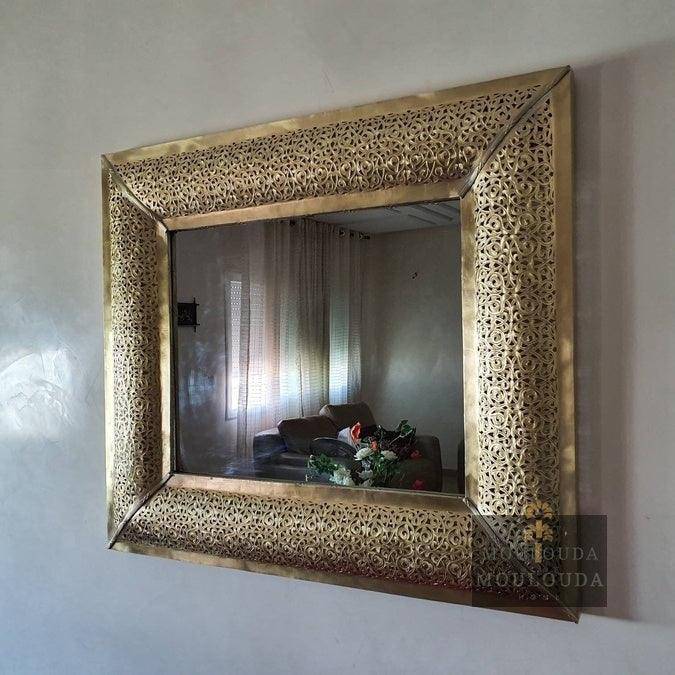 Moroccan Mirror, Vanity Mirror, handmade Copper Mirror,