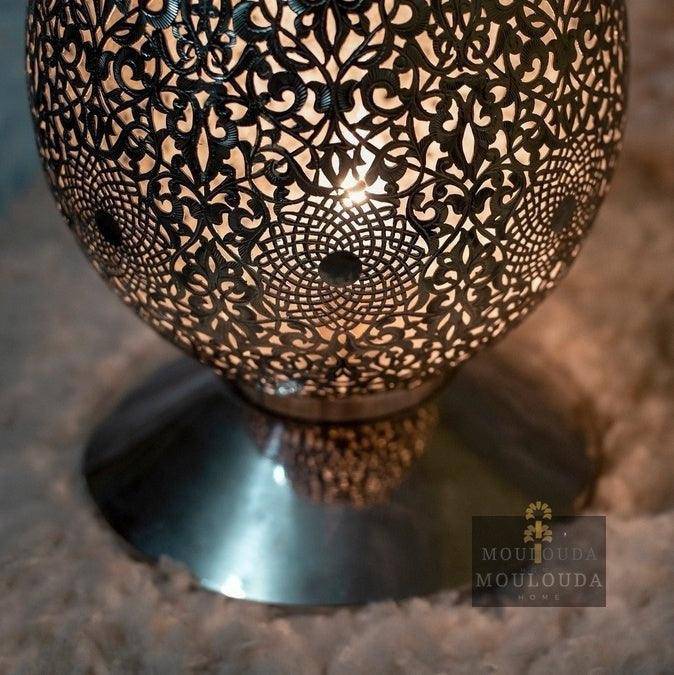 Luxury Moroccan Table Lamp, Handmade in Brass Metal, Crafted by Hand High Precision Finish