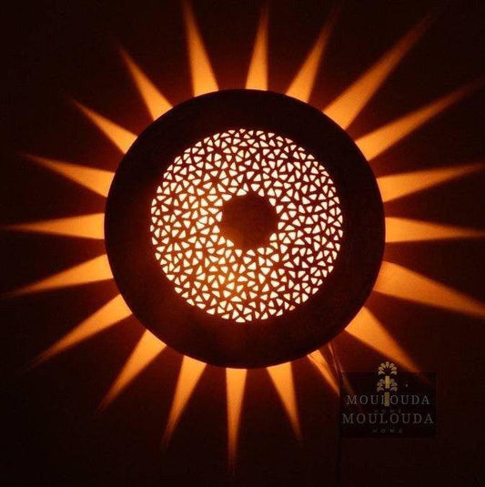 Mejor iluminación boho 4 colores personalizados disponibles, lámpara de pared solar, diseño decorativo Dominio de la luz solar hecho a mano
