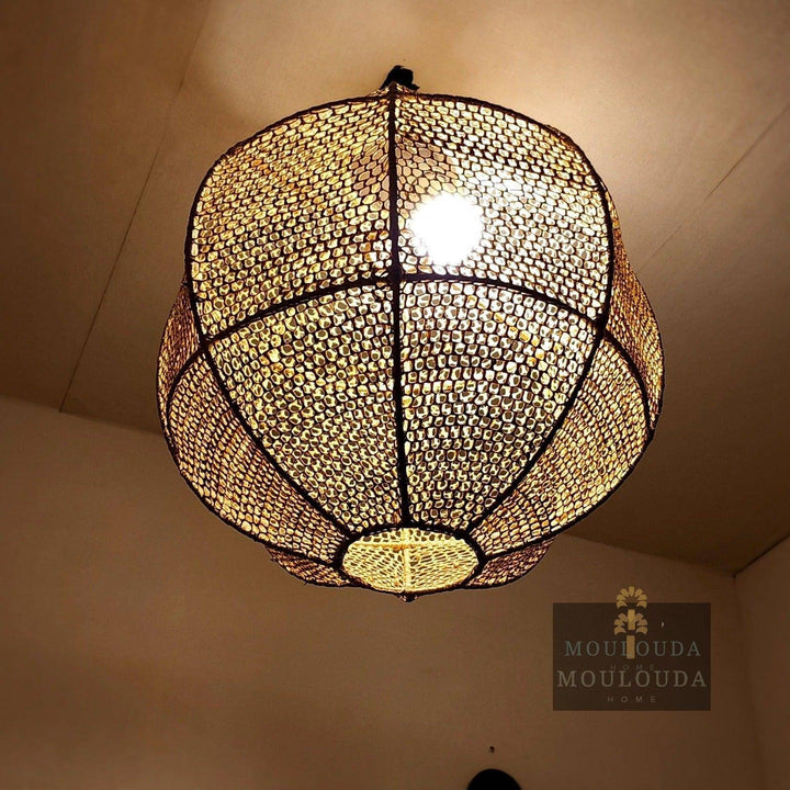 Moroccan chandelier, Rattan pendant light, hanging lantern, Moroccan lantern