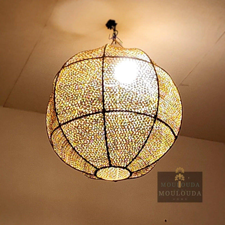 Moroccan chandelier, Rattan pendant light, hanging lantern, Moroccan lantern