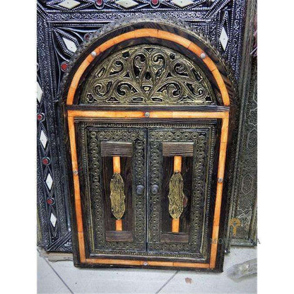 Moroccan door Mirror, Handmade Moroccan Vanity Mirror Can be Opened and Closed, Wall decor, wall sconce, Decor Mirror, Sculpted Mirror