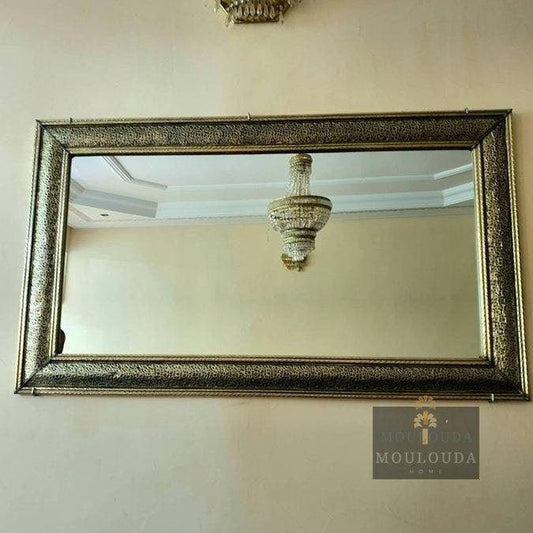 Espejo marroquí, espejo de diseño de 120 cm/70 cm, espejo hecho a mano, espejo de suelo, espejo grande, espejo de pared