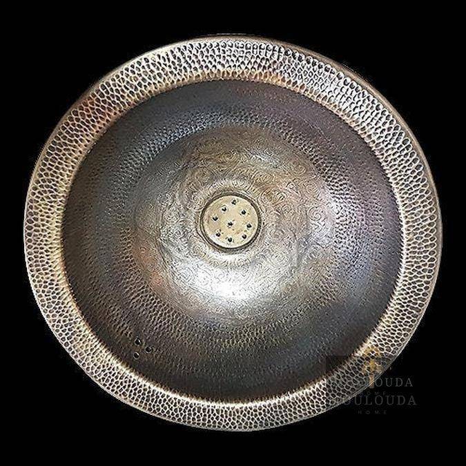 Moroccan Round Bathroom Sink 40 cm 15,7 inches Diameter