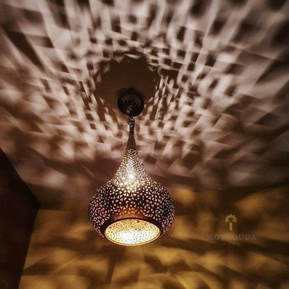 Marokkanische Pendelleuchte, handgefertigter marokkanischer Kronleuchter, Designerlampe, Art-Deco-Lampe, Deckenleuchte 5 Farben erhältlich