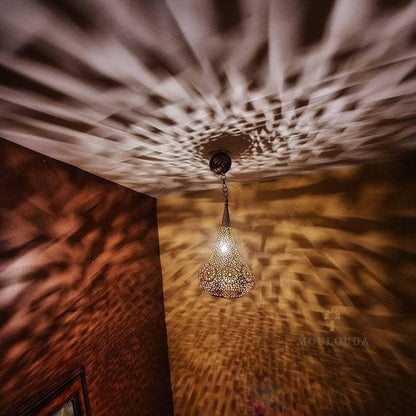 Marokkanische Pendelleuchte, handgefertigter marokkanischer Kronleuchter, Designerlampe, Art-Deco-Lampe, Deckenleuchte 5 Farben erhältlich