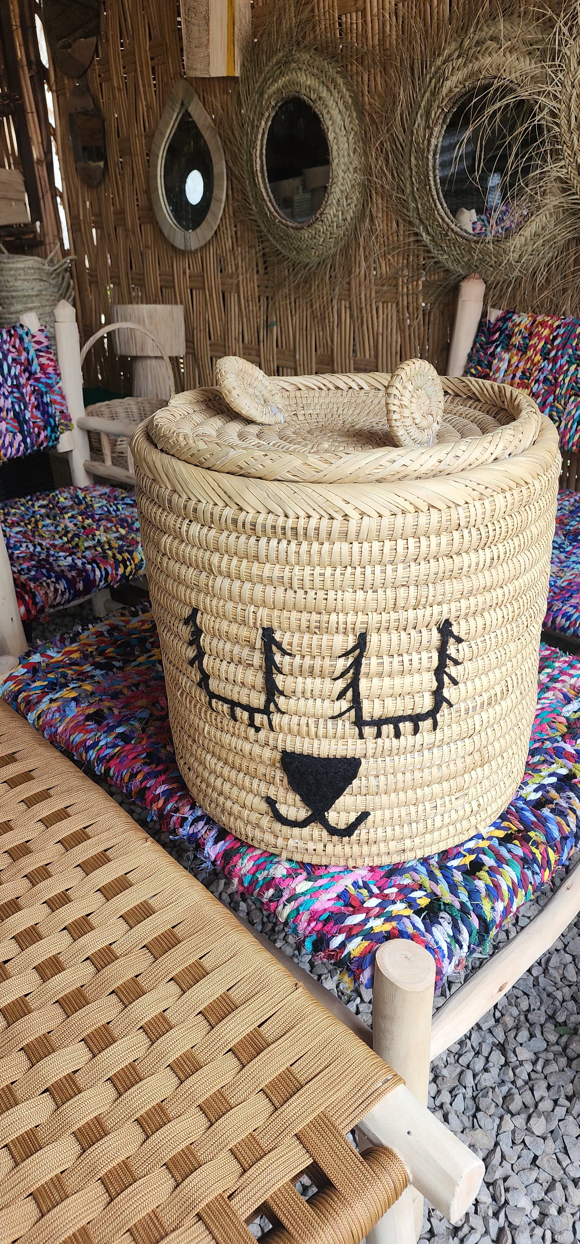 Large Rattan box for sale, handsome design, cane box - Golden Glory Limited