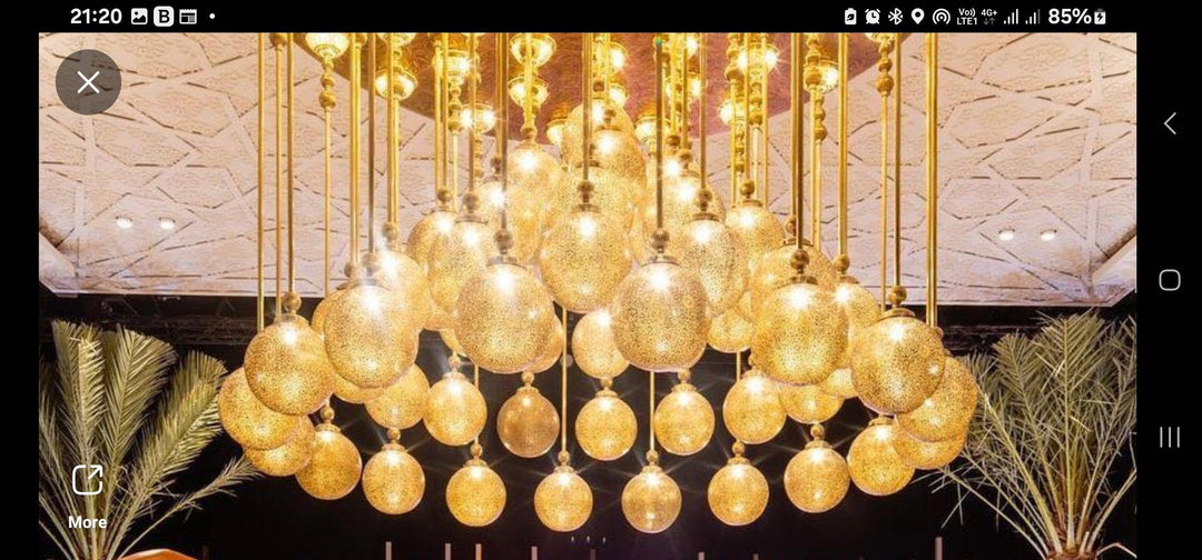 Modern Chandelier Lighting, Beautiful Art Deco, Ceiling Lighting, Unique design, up to 20 balls in one Chandelier