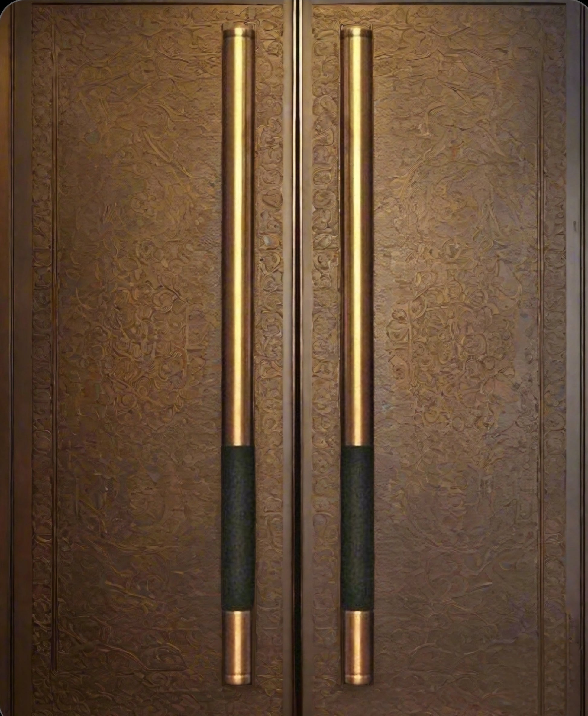 Luxury Genuine Brass Door Handle - Golden Glory Limited