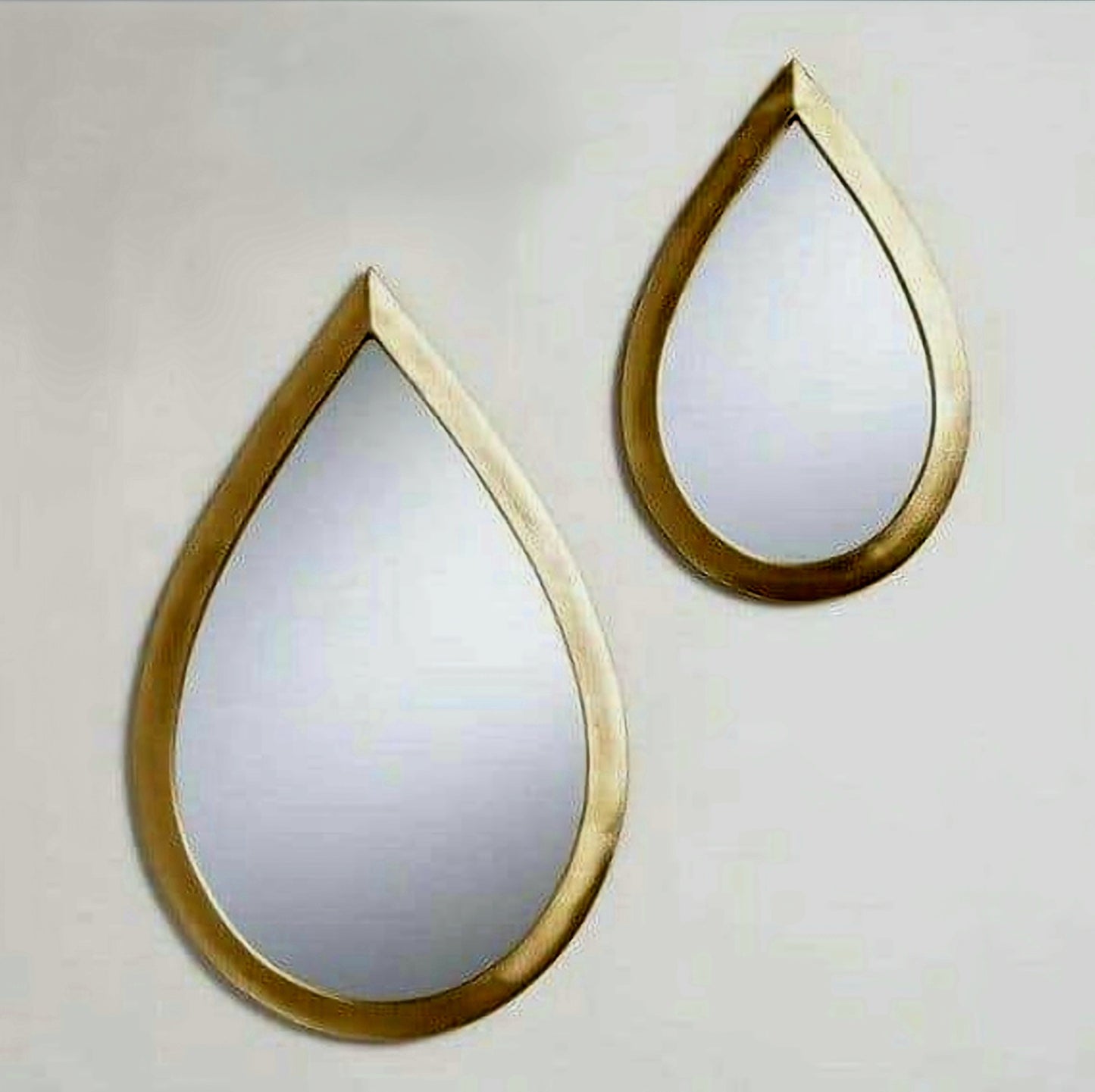 Drop Mirror, golden copper mirrors, designer mirror - Golden Glory Limited