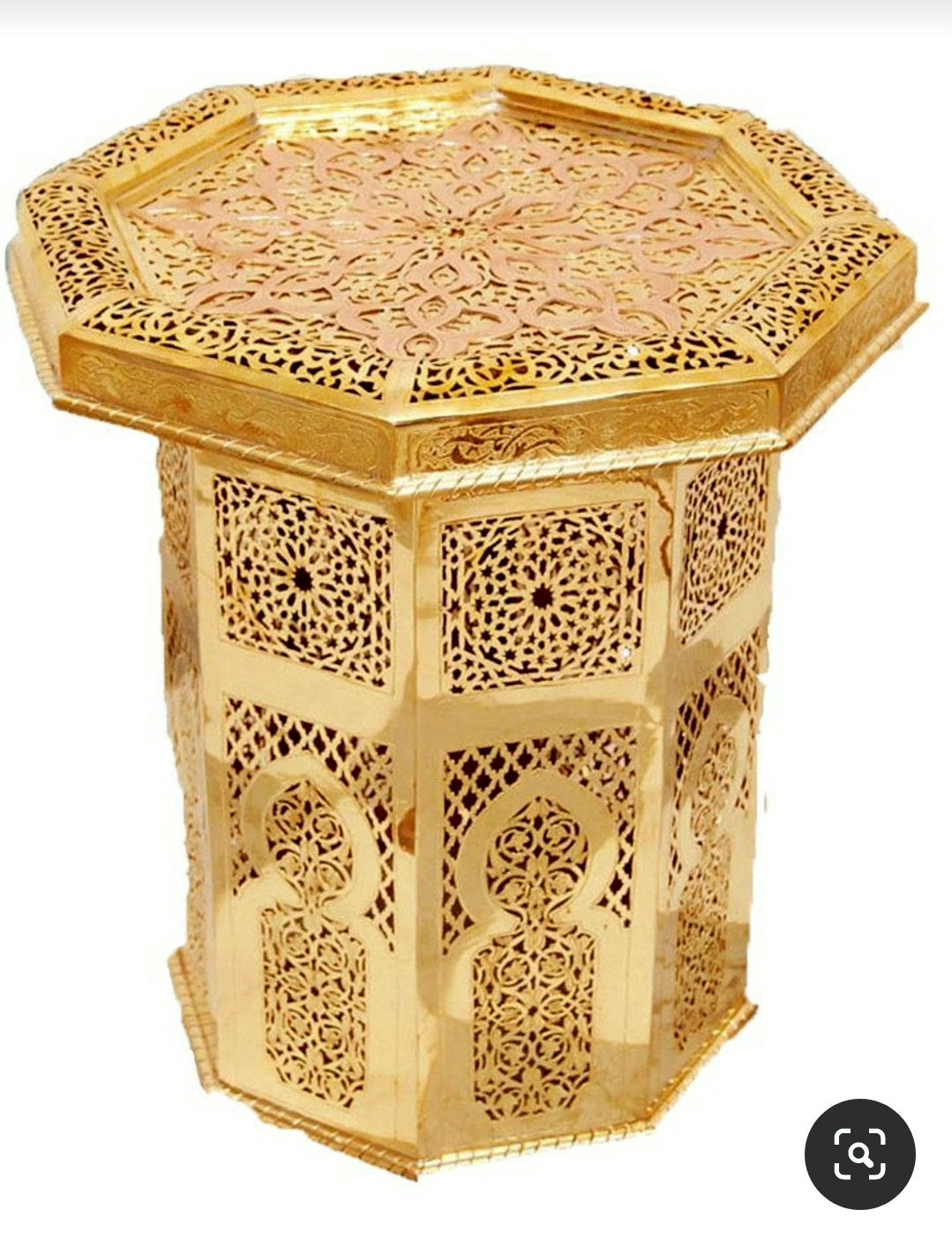 Luxury handmade table, Moroccan tea table - Golden Glory Limited