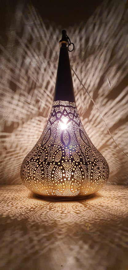 Art Deco Chandelier, Moroccan Handmade Crafts, Boho Lighting, Morocco lamp - Mouloudahome