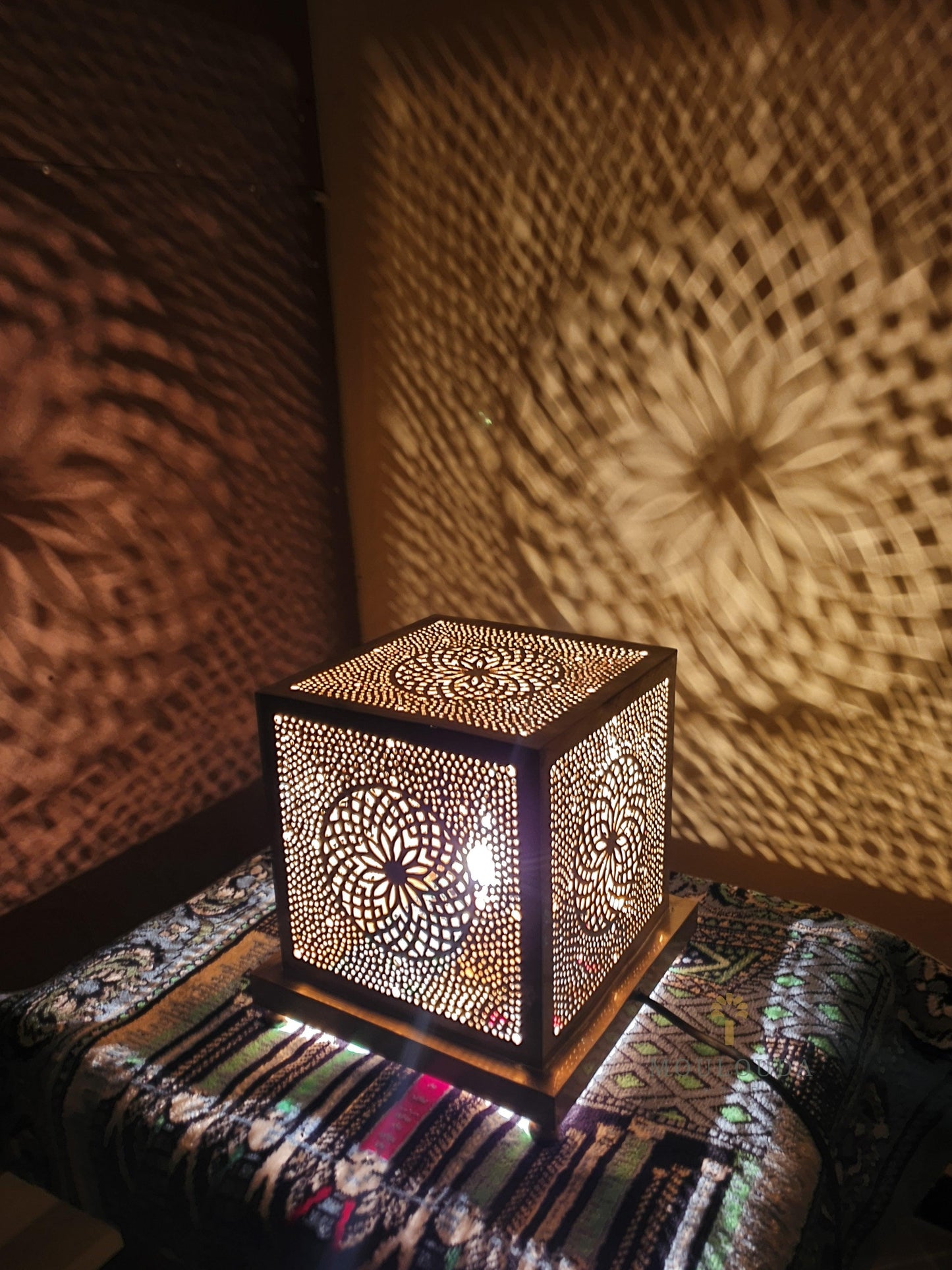 Custom made Moroccan Standing Lamp, Cubic Sconce - - Mouloudahome