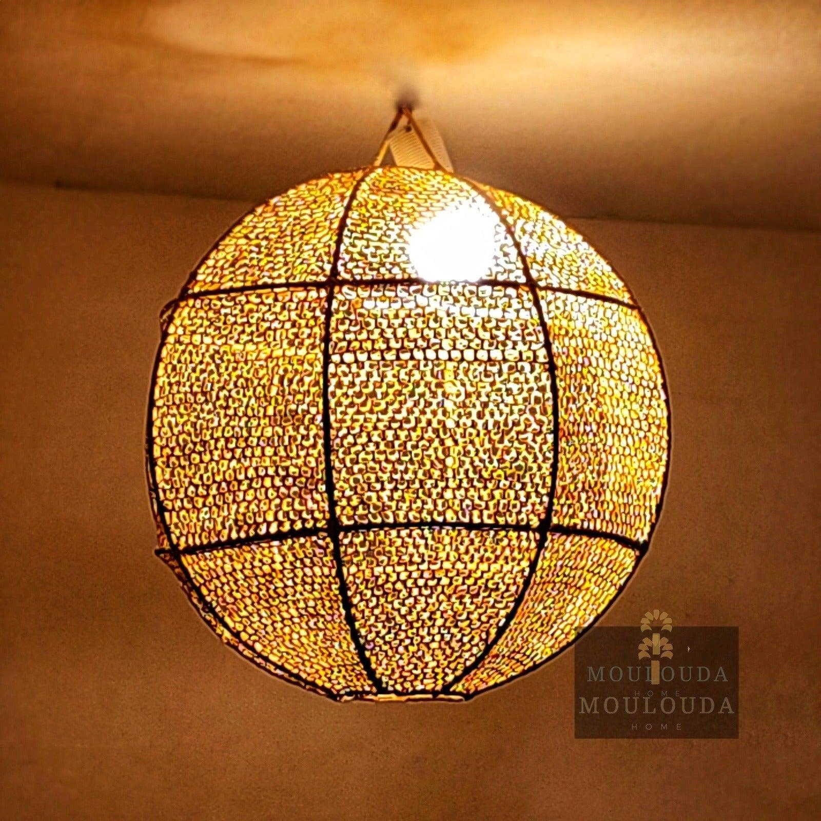 Moroccan chandelier, Rattan pendant light, hanging lantern, Moroccan lantern - Mouloudahome