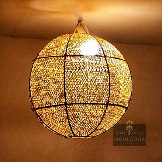 Moroccan chandelier, Rattan pendant light, hanging lantern, Moroccan lantern - Mouloudahome