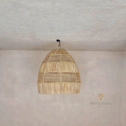 Moroccan pendant light, Rattan chandelier, hanging lantern, Moroccan lantern - Mouloudahome