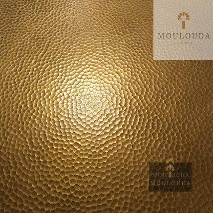 Mana Table, medium luxury decoration, handmade, hand hammered - Mouloudahome