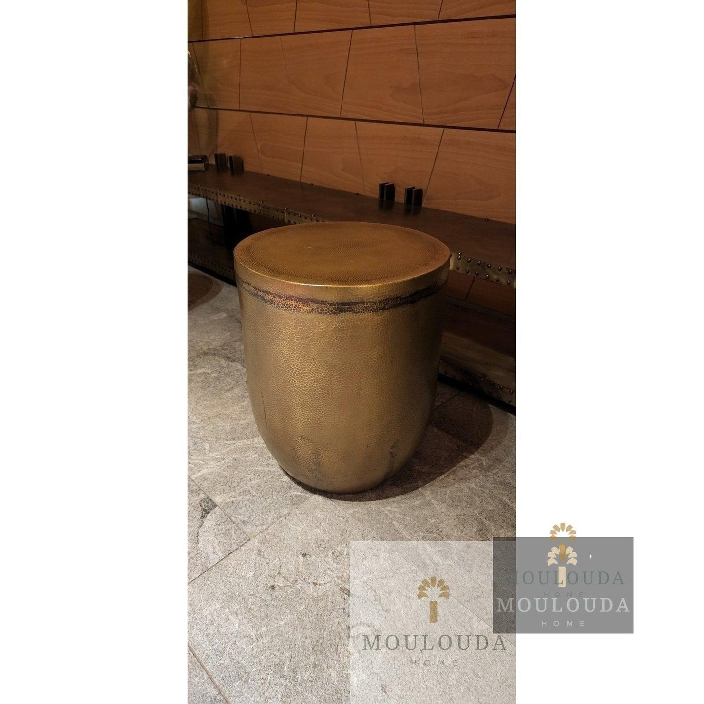 Mana Table, medium luxury decoration, handmade, hand hammered - Mouloudahome